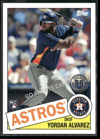 2020 Topps Update 1985 35th Anniversary Yordan Alvarez #85TB-18 RC