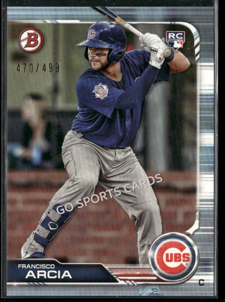 2019 Bowman Sky Blue Border /499 Francisco Arcia RC