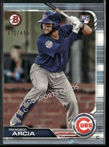 2019 Bowman Sky Blue Border /499 Francisco Arcia RC