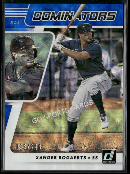 2021 Donruss Dominators Blue /249 Xander Bogaerts #DOM13