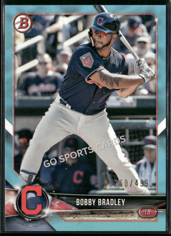 2018 Bowman Draft Sky Blue /499 Bobby Bradley #BD-163
