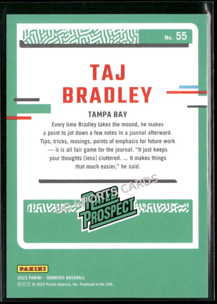 2023 Donruss Baseball Rated Prospect Holo Red /2023 Tai Bradley #55 RC