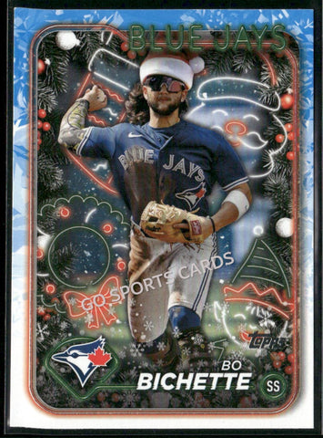2024 Topps Holiday Bo Bichette Variation Santa Hat Xmas #H33