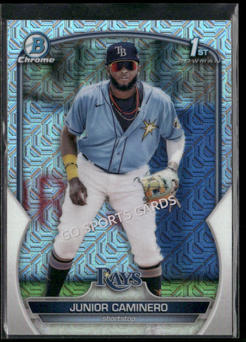 2023 Bowman Chrome Mega Box Mojo Refractor 1st Junior Caminero #BCP-61 RC