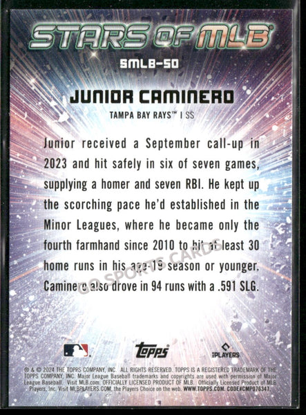 2024 Topps Stars of MLB Junior Caminero #SMLB-50 RC
