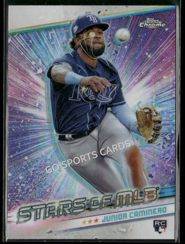 2024 Topps Chrome Stars of MLB Junior Caminero #SMLB-50 RC