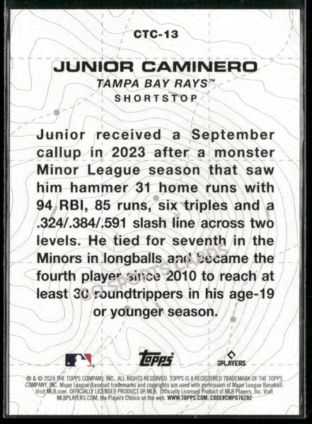 2024 Topps Junior Caminero City to City #CTC-13 RC