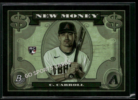 2023 Bowman Platinum New Money Corbin Carroll #NM-4 RC