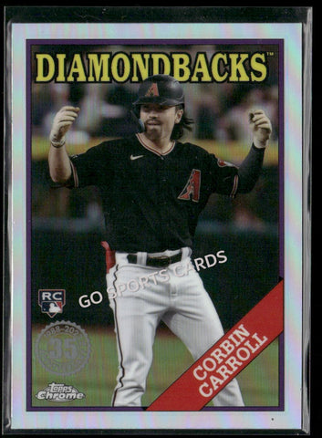 2023 Topps Chrome Update Corbin Carroll Refractor 35th Anniversary #88CU-20 RC