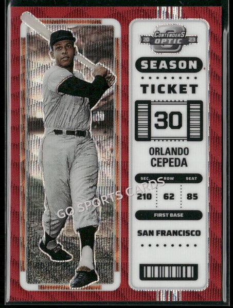 2023 Chronicles Contenders Optic Red Wave /199 Orlando Cepeda #12