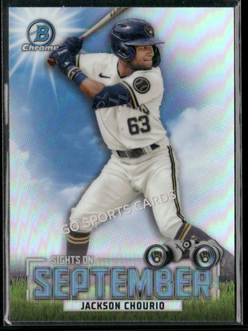 2023 Bowman Chrome Sights on September Jackson Chourio #SOS-11 RC