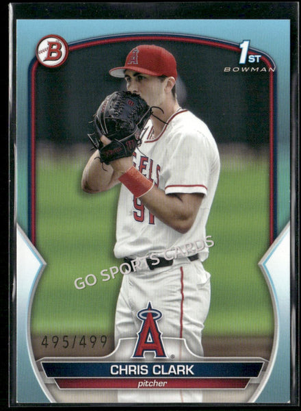 2023 Bowman Draft Sky Blue /499 1st Chris Clark #BD-31 RC