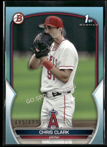 2023 Bowman Draft Sky Blue /499 1st Chris Clark #BD-31 RC