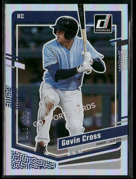 2023 Donruss Silver Career Stat Line /500 Gavin Cross #102