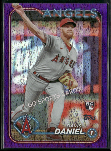 2024 Topps Series 2 Purple Foil /799 Davis Daniel #592 RC