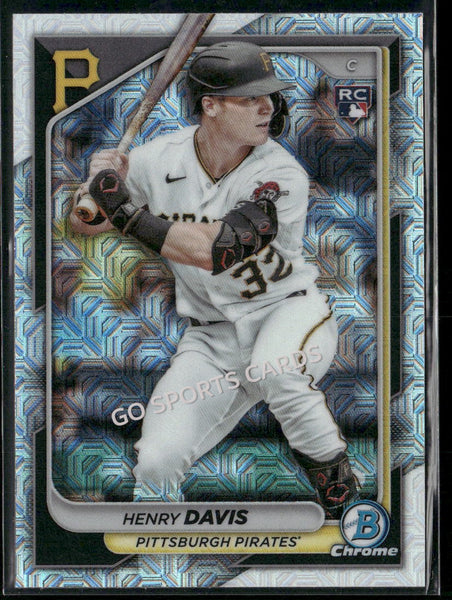 2024 Bowman Chrome Mega Box Mojo Refractor Henry Davis #61 RC