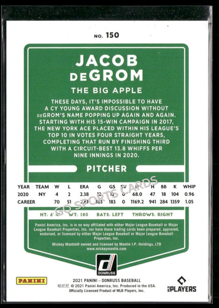 2021 Panini Donruss Red /2021 Jacob deGrom