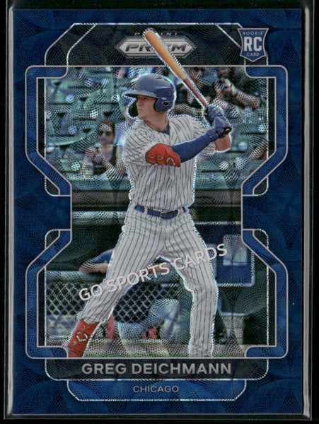 2022 Panini Prizm Navy Blue Kaleidoscope Prizm 35/35 Greg Deichmann #57 RC Bookend