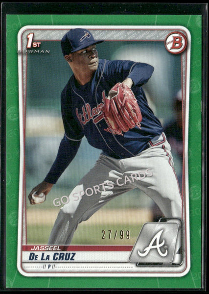 2020 Bowman Prospects 1st Green /99 Jasseel De La Cruz #BP-115 RC