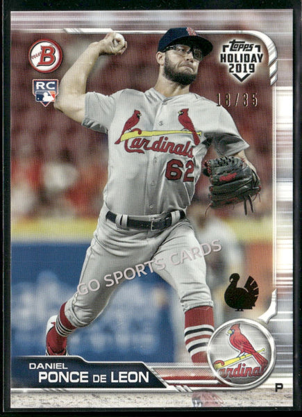 2019 Topps Bowman Holiday Turkey /35 Daniel Ponce de Leon #THDPL RC
