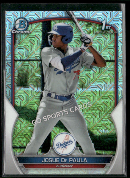 2023 Bowman Chrome 1st Mega Box Mojo Refractor Josue De Paula #BCP-111 RC
