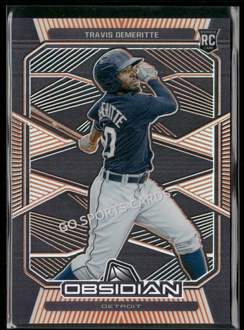 2020 Chronicles Obsidian Electric Etch Orange /50 Travis Demeritte #16