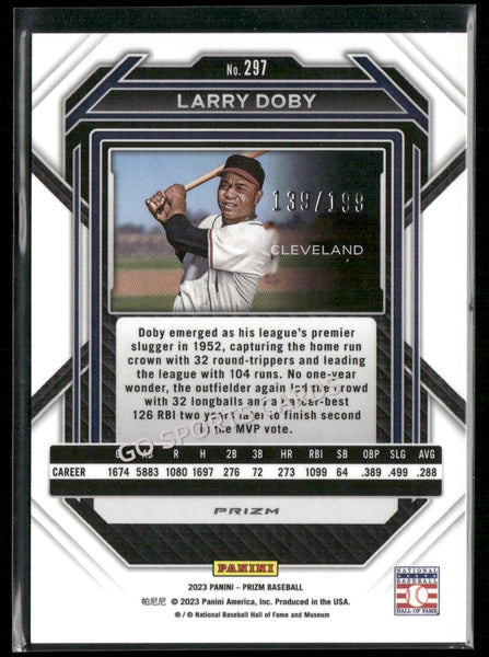 2023 Panini Prizm Red Prizm /199 Larry Doby #297