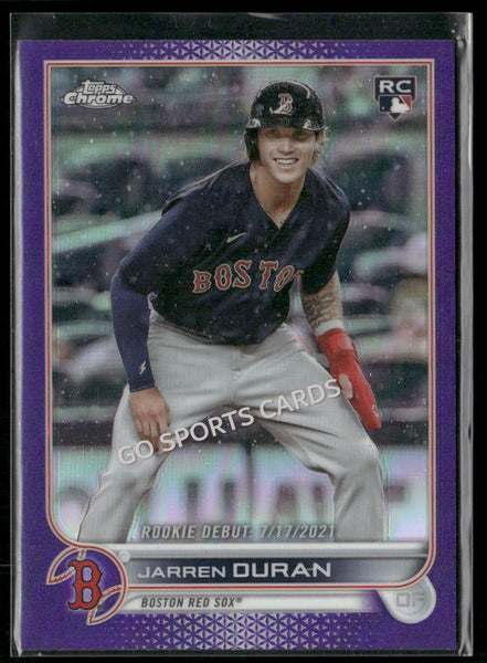 2022 Topps Chrome Update Purple Refractor Jarren Duran #USC70