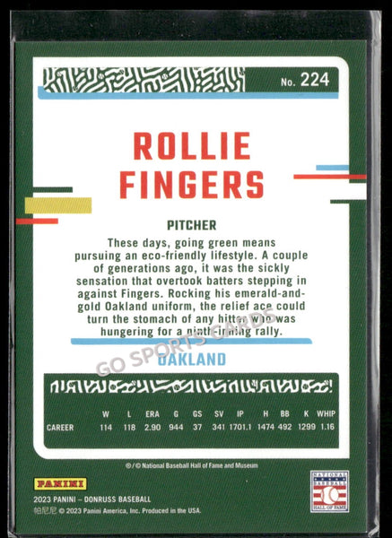 2023 Donruss Red Holo /2023 Rollie Fingers #224