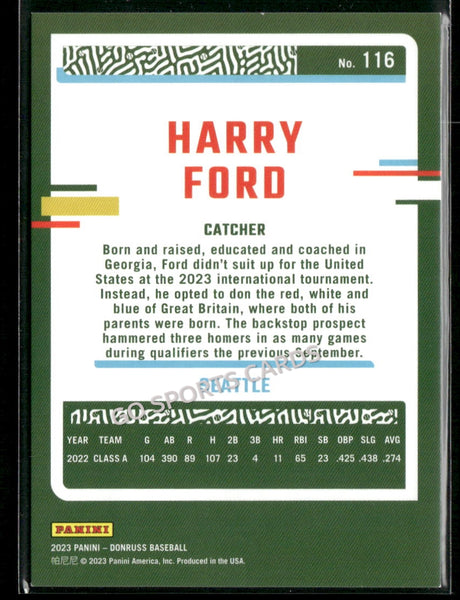 2023 Donruss Red Holo 1056 /2023 Harry Ford #116