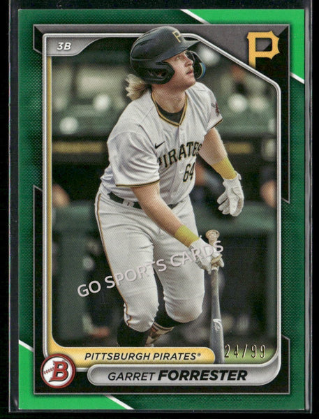 2023 Bowman Draft Green /99 Garret Forrester #BP-148 RC