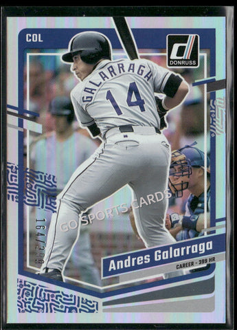 2023 Donruss Career Stat Line /399 Andres Galarraga #228