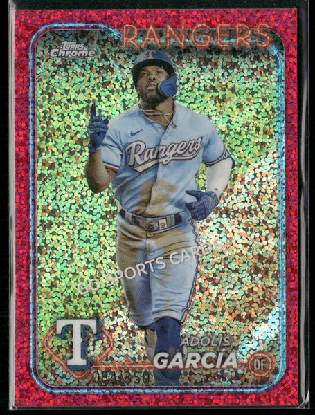 2022 Topps Chrome Magenta Speckle Refractor /350 Adolis Garcia #25
