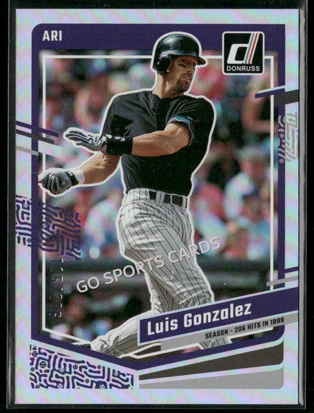 2023 Panini Donruss Season Stat Line /206 Luis Gonzalez #187