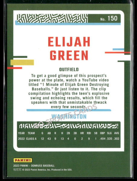 2023 Donruss Red Holo /2023 Elijah Green #150 RC