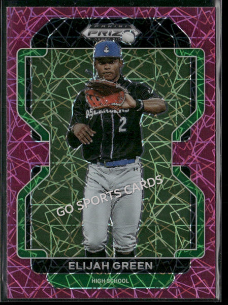 2022 Panini Prizm Draft Picks Neon Pink Velocity Elijah Green #PDP5 RC