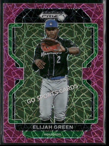 2022 Panini Prizm Draft Picks Neon Pink Velocity Elijah Green #PDP5 RC