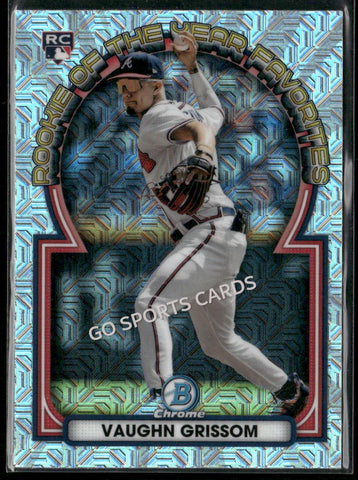 2023 Bowman Chrome Rookie of The Year Favorites Mojo Refractor Vaughn Grissom #8