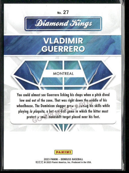 2023 Panini Donruss Diamond Kings Holo Red /2023 Vladimir Guerrero #27