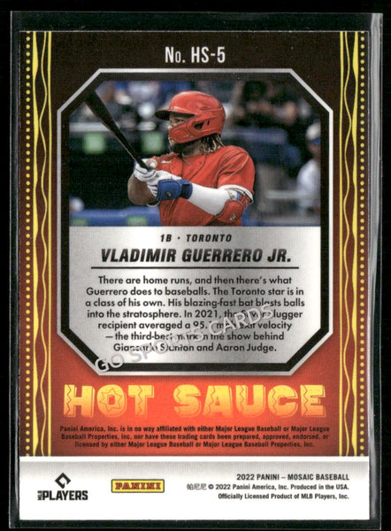 2022 Panini Mosaic Hot Sauce Vladimir Guerrero Jr #HS-5