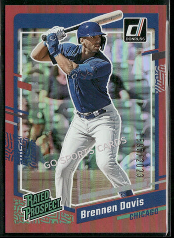 2023 Donruss Rated Prospect Holo Red /2023 Brennen Davis #44