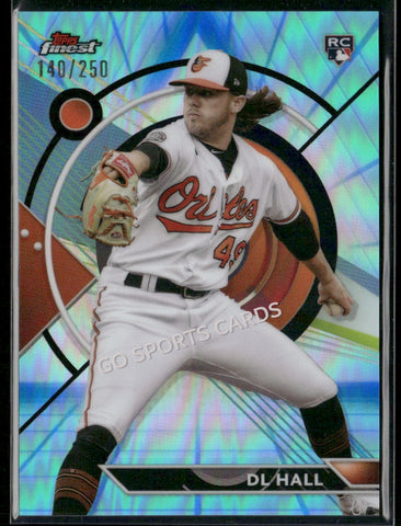 2023 Topps Finest Purple Refractor /250 DL Hall #73 RC