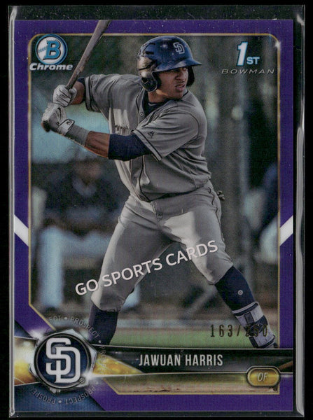 2018 Bowman Draft Chrome Purple Refractor 1st /250 Jawuan Harris #85 RC
