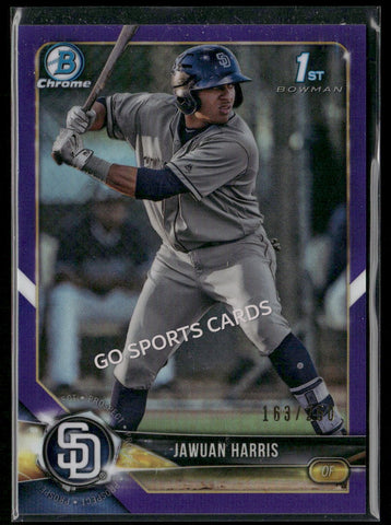 2018 Bowman Draft Chrome Purple Refractor 1st /250 Jawuan Harris #85 RC