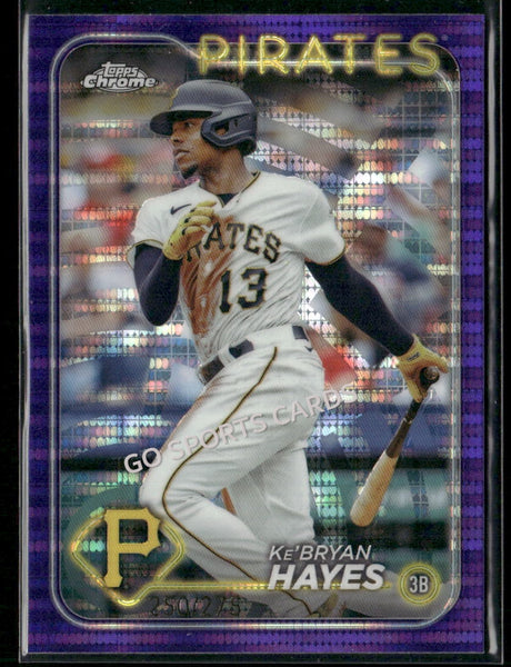 2024 Topps Chrome Purple Sonar Refractor /275 Ke'Bryan Hayes #285