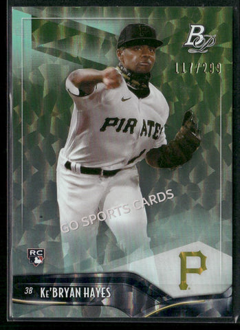 2021 Bowman Platinum Green Foilboard /299 Ke'Bryan Hayes #51 RC