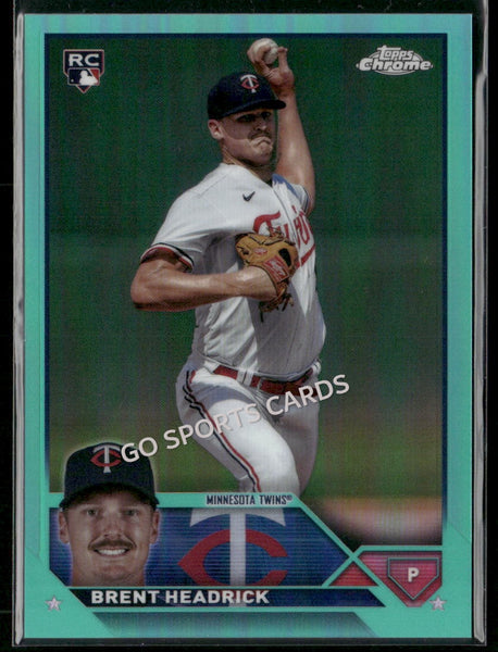 2023 Topps Chrome Update Aqua Refractor /199 Brent Headrick #USC188