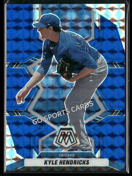 2022 Panini Mosaic Blue /99 Kyle Hendricks #24