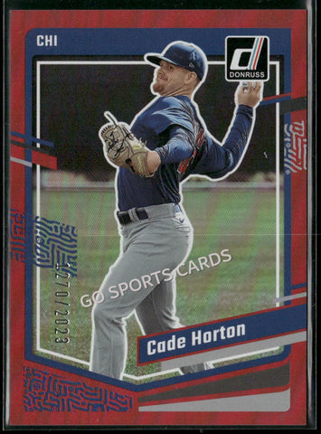 2023 Donruss Red Holo /2023 Cade Horton #125 RC