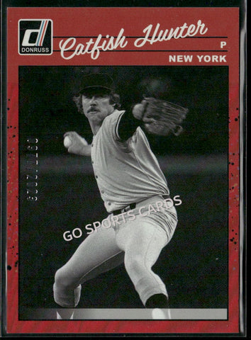 2023 Donruss Baseball Retro 1990 Red Holo /2023 Catfish Hunter #275